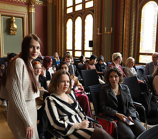 Graduates in the town hall
